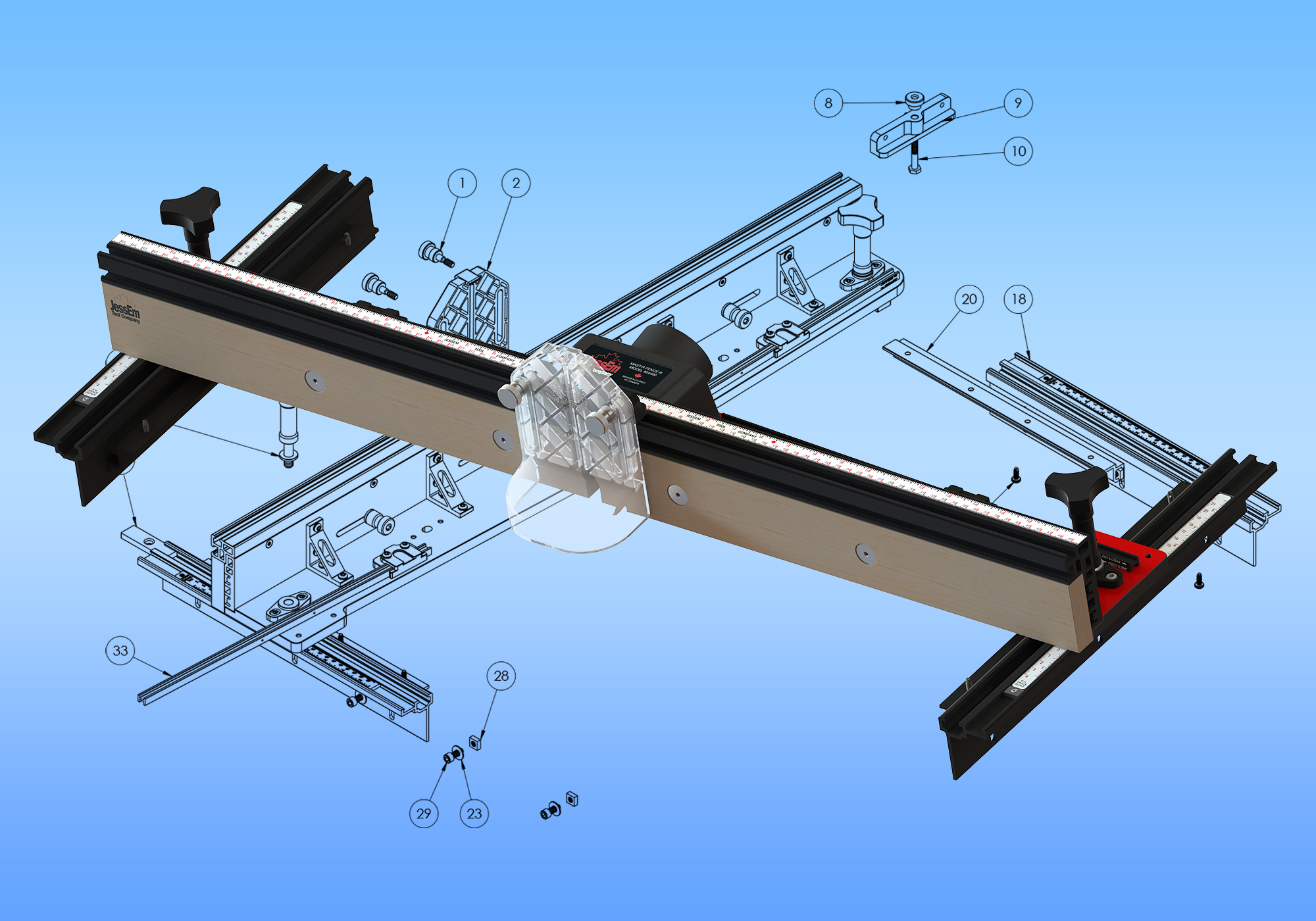 Router table fence provides flat finishes Wood Industry