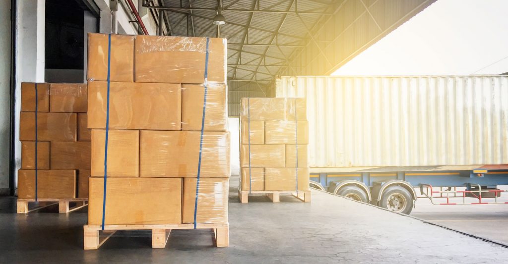 Packing on Pallets for Shipping Wood Industry