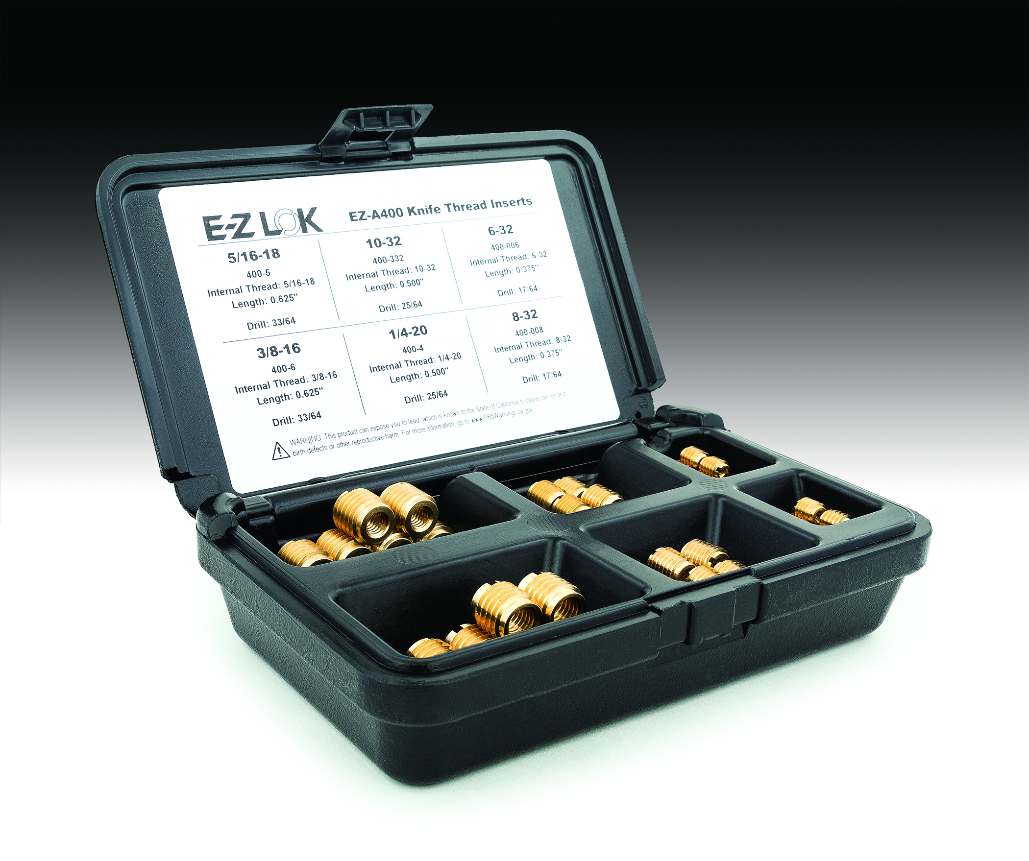 EZ LOK Threaded Inserts for Hardwood Wood Industry